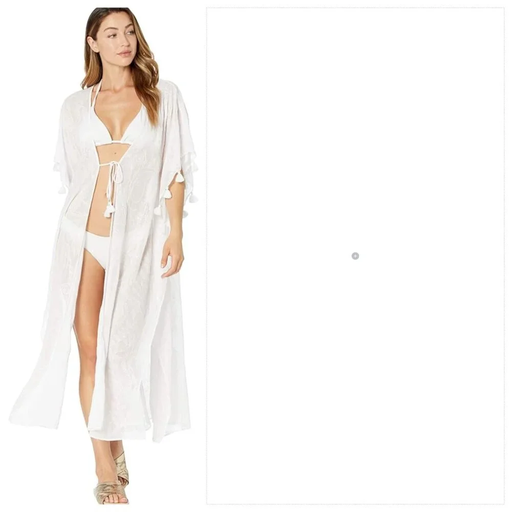 Lilly Pulitzer Scheena Midi swimsuit cover up resort white L/XL